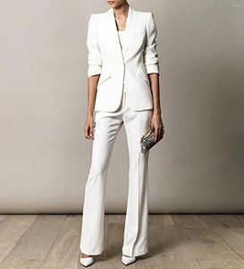 Erkekler Suits Kadınlar 2 Parça İnce Fit Moda Çentikli Yakası Pantolon Blazers İş Ofisi Setleri (Ceket Pantolonu)