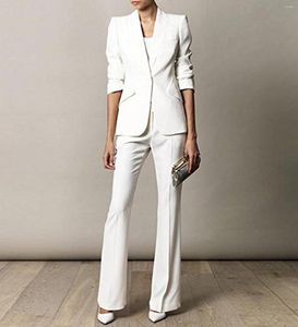 Herrenanzüge Frauen 2 Stück Slim Fit Mode gekerbte Revers Casual Hosen Blazer Sets für Business Office (Jackehose)