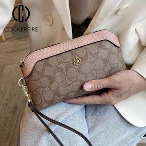 Cüzdan 2022 Moda Kadınlar Çanta Bir Omuz Crossbody Çanta Mobil Tutucular Debriyaj S Para Klipler Zipper PJ2004 Y2301