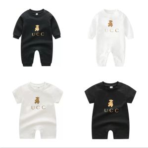 2023 kids Designer Rompers baby boy girl summer top quality short-sleeved Long sleeve 100% cotton clothes 1-2 years old newborn Jumpsuits children's clothing G0018