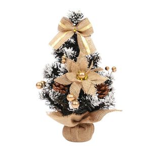 Decorative Flowers & Wreaths Unique Christmas Ornaments White Pine Cones Linen Bow Tree Desktop Decorations Small