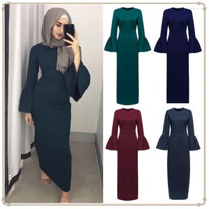 Etniska kläder ramadan muslimska hijab klänning abaya för kvinnor jilbab dubai kalkon islam kaftan robe longue femme musulmane vestidos largos