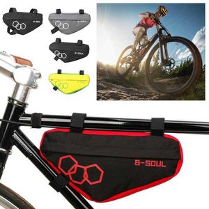 Panniers Bag Front Tube Waterproof Cycling Bags MTB Road Bike Triangle Pouch Frame Holder Cykel Ridning Tillbehör 0201