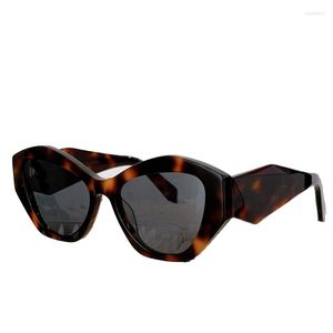 Sonnenbrille 2023 Brillen Steampunk Acetat Marke weiblich Schwarztöne Retro Sonne seltsame Sonnenbrille Designer groß