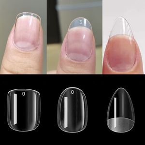 Nagelövning Display 120st Artificial S MS Xs Short Oval Square Almond Fake Press On Extension Gel X Capsule False S Tips 230201