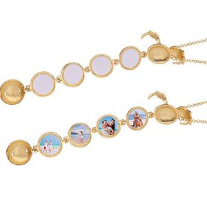 Pendant Necklaces Thermal Transter Sublimation Blank Openable Necklace Wing Diy Designer Jewelry Putting Pos Gold Sier Valentines Da Dhqcg