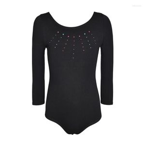 Scene Wear Girls Ballet Dress Dancewear Long Sleeve Leotards Småbarnsdans