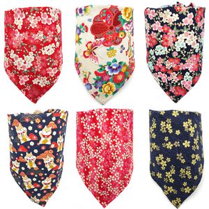 Dog Apparel Japanese Hefeng Pet Triangle Towel Lip Towel Cat and Dog Scarf bib accessories