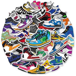 50 Stück Schuh-Sneaker-Aufkleber für Wasserflaschen, Basketball-Aufkleber, Graffiti-Aufkleber für DIY Gepäck, Laptop, Skateboard, Motorrad, Fahrrad, Aufkleber T01040703