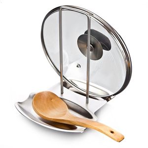 Utensílios de cozinha capa de panela de aço inoxidável tampa de tampa de tampa de suporte de suporte de colher spoting repalador doméstico Os produtos para acessórios de cozinha 230201