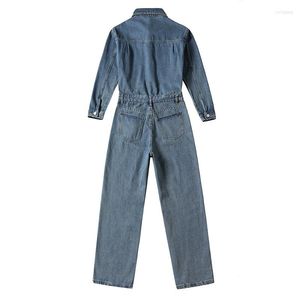 Herr jeans Autumn Baggy Cargo Spring Denim Coveralls for Men Women Classic Jumpsuit Jacket With Pants One Piece Catsuits