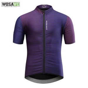 Kurtki wyścigowe Wosawe Color Pro Fit Jersey krótkie koszule męskie koszule kieszonkowe mtb rower hombre sport