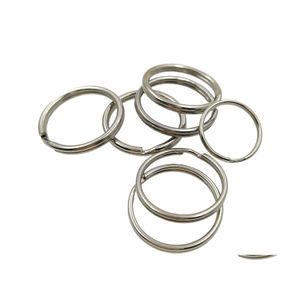 Anahtar halkalar 16/20/25mm 50pcs/lot metal tutucu bölünmüş unisex anahtarlık anahtarlık anahtarlık aksesuarları DIY Y0306 402 Damla Teslimat Mücevher Dhakv