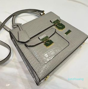 333 Projektantka Stylowe złote metalowe akcesoria Alligator Women Multi kolorowa torebka crossbody