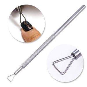 Nail Art Kits Stainless Steel Rod Pusher Clean Manicure Tools Tool 1PC Useful UV Gel Polish Varnish Remover