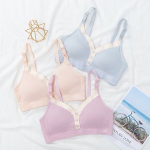 Intimo premaman Reggiseno allattamento Bottone anteriore Abbigliamento Lingerie senza fili Intimo allattamento per donne incinte Comodo drop 230201