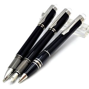 top popular Promotion - Luxury Writing Pen Star-walk Black or Sliver Rollerball Pen Ballpoint Fountain pens Stationery Office School Supplies With Serial Number 2023