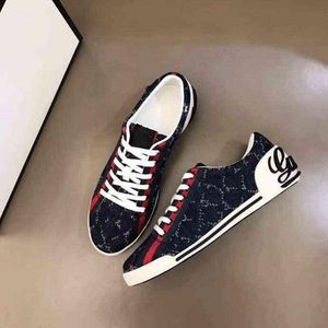 Designer men's sneakers Low top print design mesh casual shoes Classic fashion print B22 small white shoes