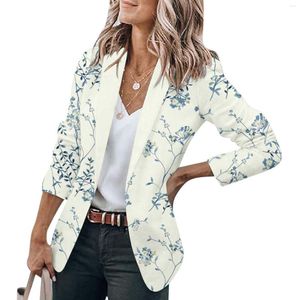 Abiti da donna Blazer a maniche lunghe casual da donna Giacca da ufficio da lavoro con risvolto aperto sotto il congelamento Cappotti invernali per donna Trench coat in pelle da uomo