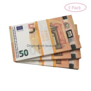 Other Festive Party Supplies Prop Money Copy Banknote Toy Currency Fake Euro Children Gift 50 Dollar Ticket Faux Billet Drop Deliv Dhukt20KV