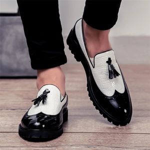 Классические туфли Модная обувь для офиса для мужчин Повседневные дышащие кожаные лоферы Мокасины для вождения Удобные слипоны Три цвета 230201