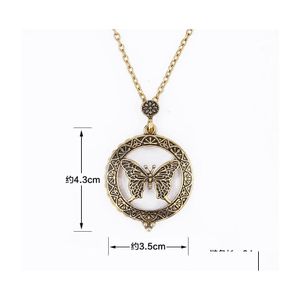 Pendant Necklaces Art Magnifying Glass Cabochon Necklace Collar Collier Locket Drop Delivery Jewelry Pendants Dhva7