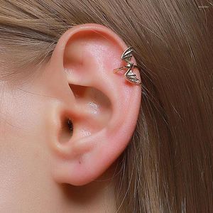 Backs Orecchini QiLuxy Fashion Little Bat Orecchino a clip per le donne senza piercing Puck Rock Vintage Ear Cuff Girls Jewerly Gifts