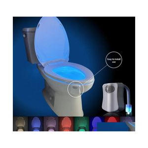 Other Bath Toilet Supplies Motion Sensor Seat Night Light 8 Colors Waterproof Backlight For Toilets Bowl Led Drop Delivery Home Gar Dheri