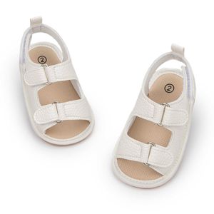 2021 NEW CANVAS PU non slip per bambini Summer Boys Sandals Sneaker Sneaker Infant 0-18 mesi Scarpe per bambini 0202