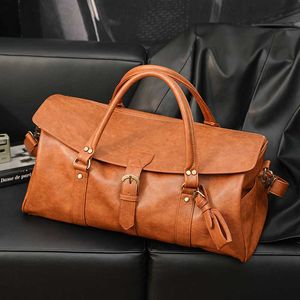 Duffel Bags Высококачественные мужские портативные туристические сумки модная бренд молодежь короткие расстояния багаж большие мощности фитнес 230202