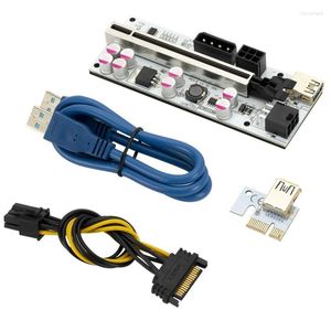 Computer Cables PCI-E 1x till 16x Riser Card GPU-adapter med USB-kabel för kryptobrytningse Ethereum ETH