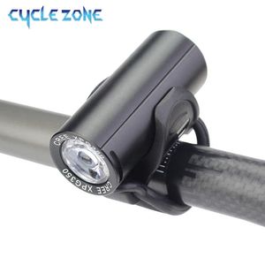 S mini XPG LED -cykel 350 lumen USB -uppladdningsbar MTB Front Light Cykelbergens strålkastare 3W Cykljus Hjälmlampa 0202