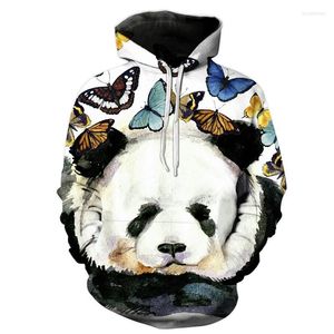 Herrtröjor jaycosin par 2023 söt panda vinter huva hoodie kappa kvinnor huva ytterkläder kvinnlig tröja avslappnad topp