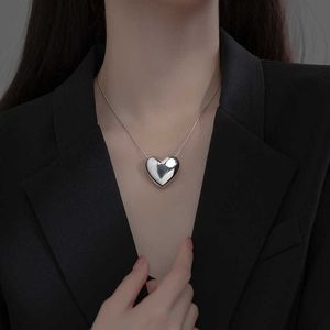 Ожерелья с подвесками TrustDavis Real Стерлингового Серебра 925 Темперамент Романтический Кулон Сердце Короткое Ожерелье Для Женщин Свадьба Ювелирные Изделия DA2335 G230202