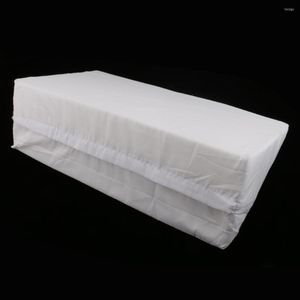 Pillow Home Nursing Foam Bed Wedge Back Leg Lumbar Elevating Pad - White 20x10x5.5 Inch