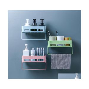 Bathroom Storage Organization And Kitchen Wall Rack Plastic Refrigerator Cutting Wrap Tin Paper Towel Holder Shelf Hang Drop Deliv Dh9Pg