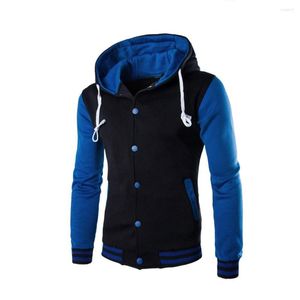 Herren Hoodies Design Großhandel Patchwork Stil Mantel Jacke Outwear Pullover Winter Slim Hoodie Warm Kapuzenpullover