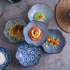 Тарелка в форме цветов керамическая посуда для суповой тарелки Завтрак ужин домашний фруктовый растительный