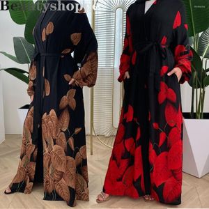 Roupas étnicas Produziram Abaya Kimono Turkish Hijab Dress Muçulmano Islâmico Abayas Para Mulheres Caftan Dubai Marroquino Kaftan Djelaba