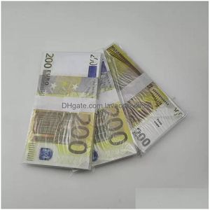 لوازم الحفلات الاحتفالية الأخرى 2022 Prop Money Toys Dollar Euros 10 20 50 100 200 500 Thermorative Fake Notes Toy for Kids Christma dhig2nzcg