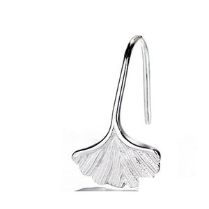 Stud Ginkgo Leaf Ear Studs smycken Tillbeh￶r S￶ta l￤mnar enkla koppar Earhook Studentg￥vor Sier Plated Ears Hook Fashion 2 7GM DHLVE