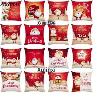 Pillow /Decorative Christmas Gift Double-sided Suede Cartoon Snowman/Decorative