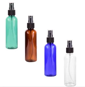 Wholesale Empty Plastic Makeup Travel Sprayer Bottle Refillable Perfume Container Round Shoulder Spray Bottles for Cleaning 500pcs 100ml