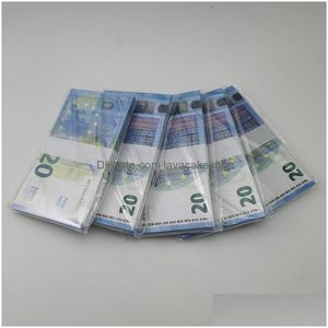 Andere festliche Partyversorgungslieferungen Filmgeld Banknote 5 10 20 50 Dollar Euros Realistische Spielzeug -Bar Requisiten Kopie Währung Fauxbillets 100 pc dhicmtt7b