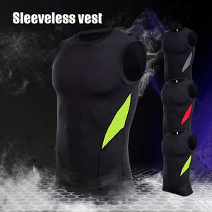 Running Jerseys Men's Quick Dry Fitness Vest Sleeveless Sports Compression Tank Tops Breattable för Workout Cycling Bhd2