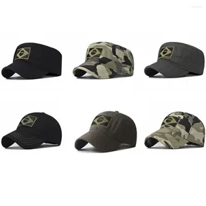 Ball Caps Męski kamuflaż brazylijska baseball baseball wojskowy armia armia zielona czapka męska na świeżym powietrzu Hunting Tad Hat
