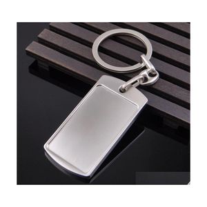 Key Rings Blank Diy Custom Engraved Personalized Keychain Alloy Lovers Gift Creative Lovely Chain Wholesale Jewelry 100 Drop Delivery Dhg4E