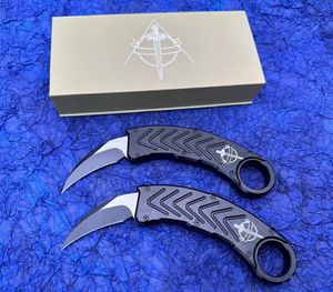 2023 Nyaste OTF Blad Auto Karambits Claw Knife CNC Aviation Aluminium Handle Camping Outdoor Tools EDC Pocket Knives