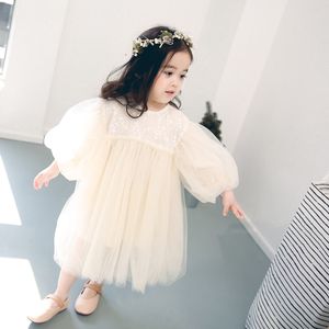 Flickans klänningar Honeycherry Kids for S Spring Child Baby Sweet Princess Designer kläder 230202