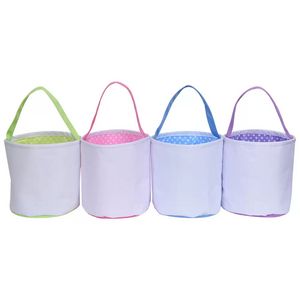 Outros suprimentos festivos para festas Fontes para festas Sublimação em branco DIY Saco de presente de Páscoa Cestas Sacos Celebração Bolsa de armazenamento de Natal Bolsa para crianças caçando doces